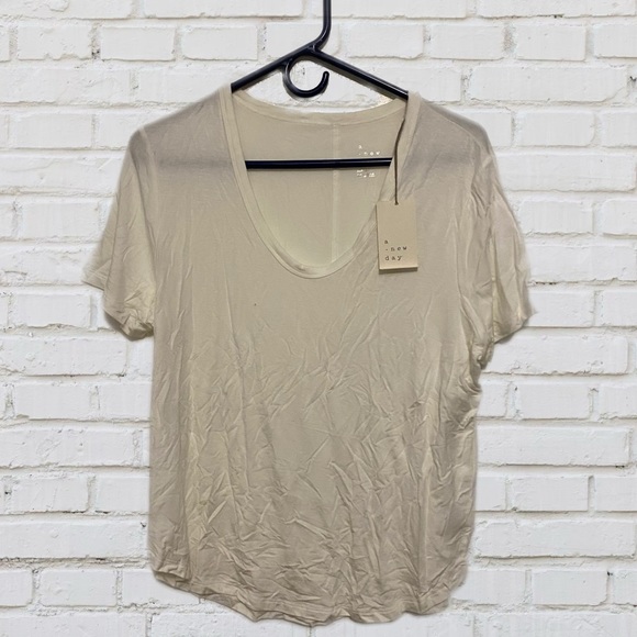 a new day Tops - NWT a new day White T-Shirt, NEW WITH TAGS